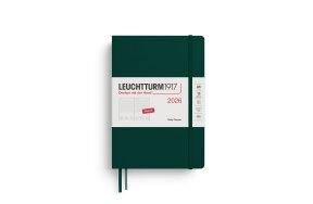LEUCHTTURM DAILY PLANNER 2026 A5 HC 12 MONTHS FOREST GREEN 372776